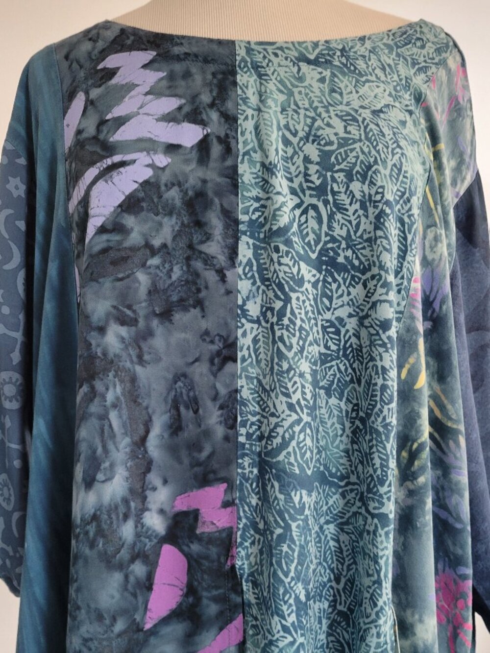 Sacred Threads Patchwork Design Flap Tunic Top